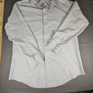 Brooks Brothers 346 Mens Slim Fit Plaid Long Sleeve Button Up Dress Shirt 16.5